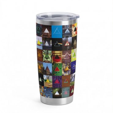 Pink Floyd Tumbler - Album Dark Side Of The Moon Collage
