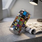 Pink Floyd Tumbler - Album Dark Side Of The Moon Collage Pink Floyd Tumbler - Album Dark Side Of The Moon Collage