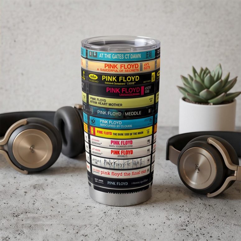 Pink Floyd Tumbler - Albums Cassette Retro Collection
