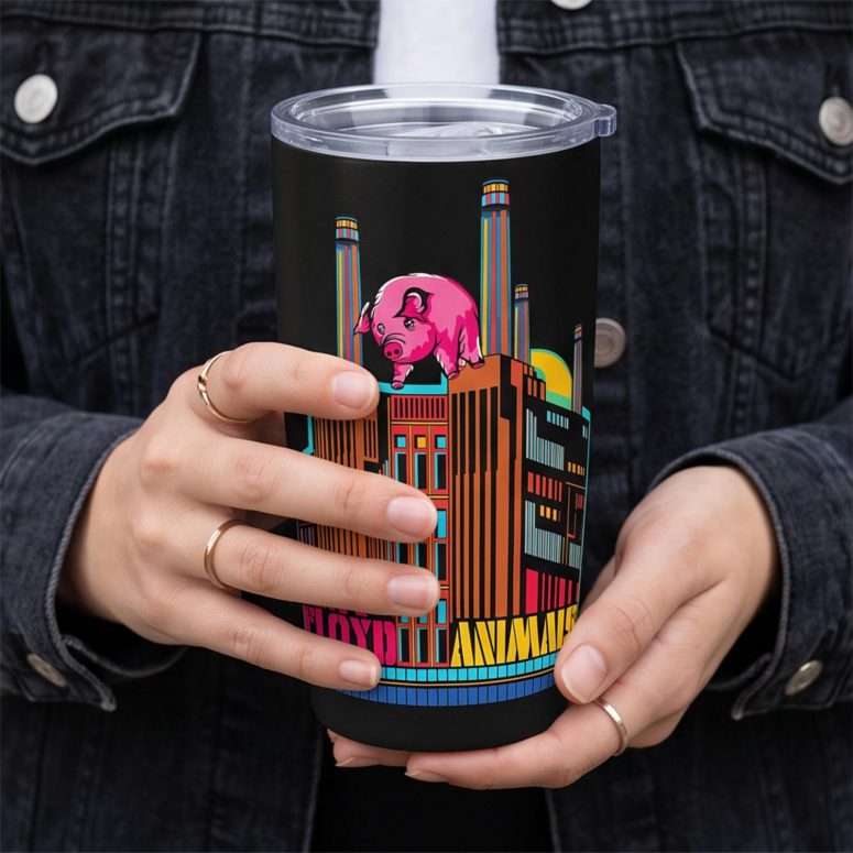 Pink Floyd Tumbler - Animals Psychedelic Art Pink Floyd Tumbler - Animals Psychedelic Art