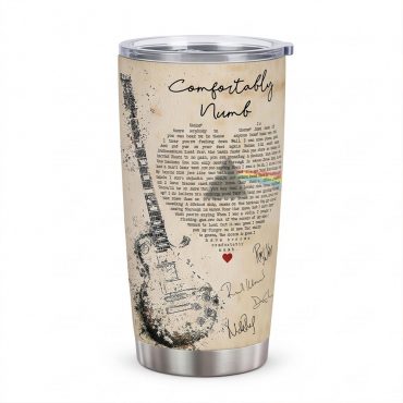 Pink Floyd Tumbler - Comfortably Numb Lyrics Band Signatures