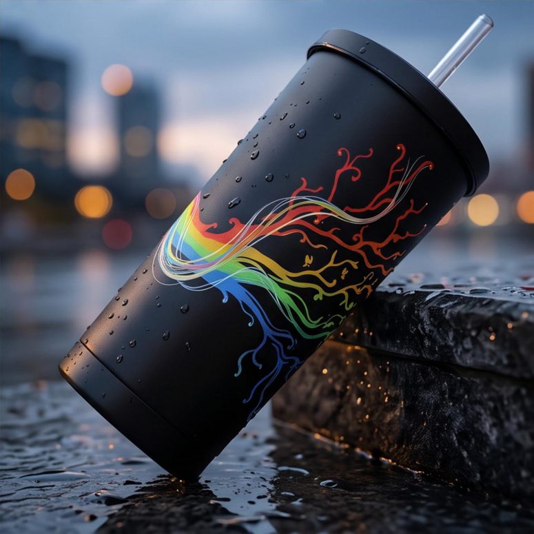 Pink Floyd Tumbler - Dark Side Of Roots Prism Pink Floyd Tumbler - Dark Side Of Roots Prism