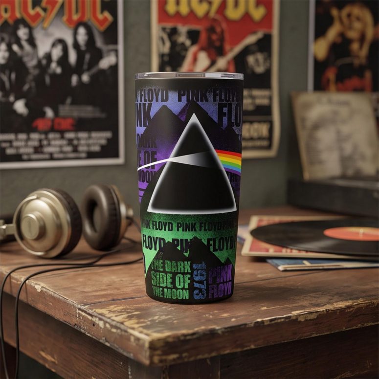 Pink Floyd Tumbler - Dark Side of The Moon 1973 Pyramid Prims Pink Floyd Tumbler - Dark Side of The Moon 1973 Pyramid Prims