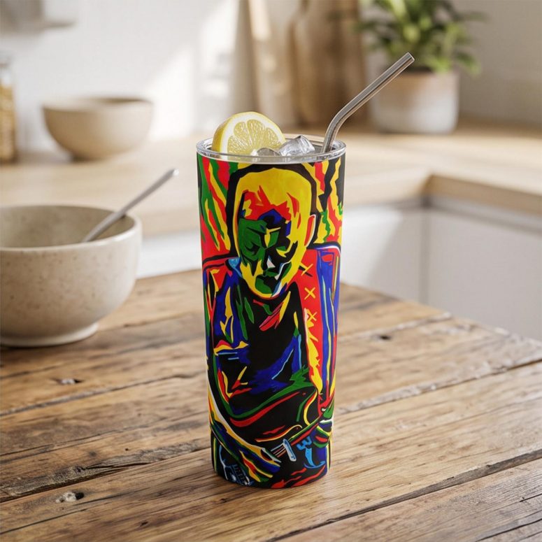 Pink Floyd Tumbler - David Gilmour Legend Abstract Art Pink Floyd Tumbler - David Gilmour Legend Abstract Art
