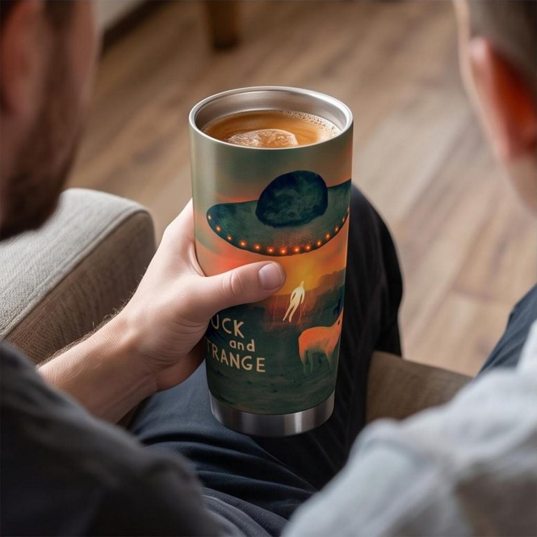 Pink Floyd Tumbler - David GIlmour Luck And Strange Dark and Velvet Nights