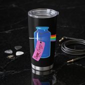 Pink Floyd Tumbler - Drink Floyd Alice in Wonderland Meets TDSOTM