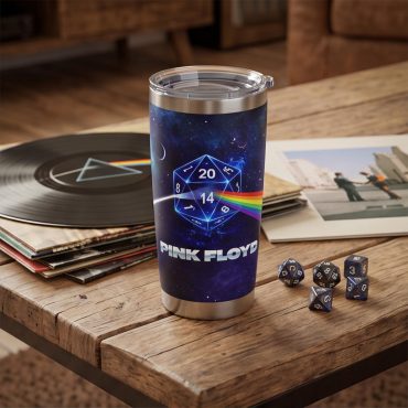 Pink Floyd Tumbler - DSOTM x Dungeons and Dragons Dice