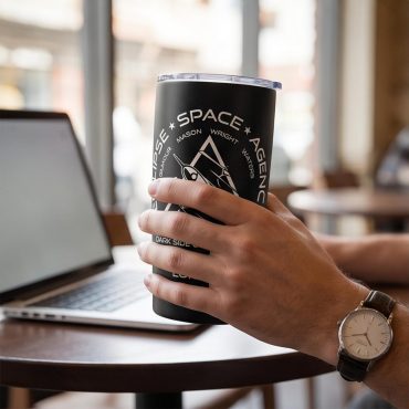 Pink Floyd Tumbler - Eclipse Space Agency Exploration of TDSOTM Mission Control London