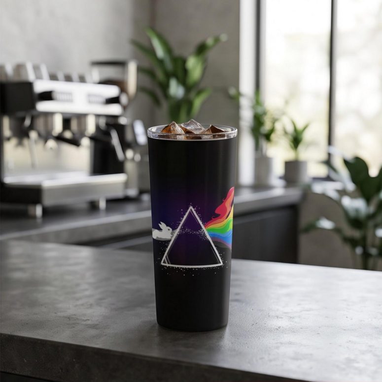 Pink Floyd Tumbler - Eeve Evolution Dark Side Of The Moon Pokemon