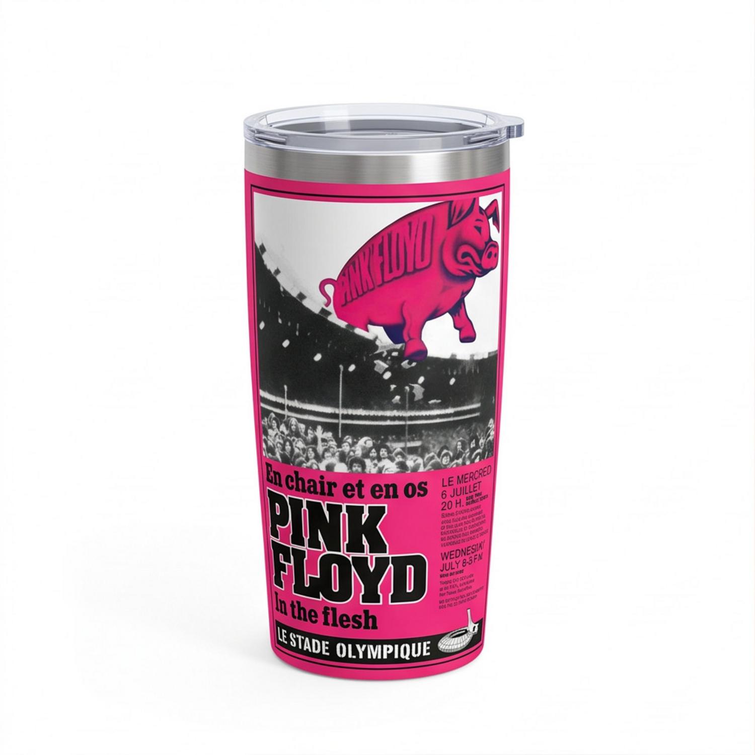Pink Floyd Tumbler - En Chair Et En Os Le Stade Olympique In The Flesh Concert Pink Floyd Tumbler - En Chair Et En Os Le Stade Olympique In The Flesh Concert
