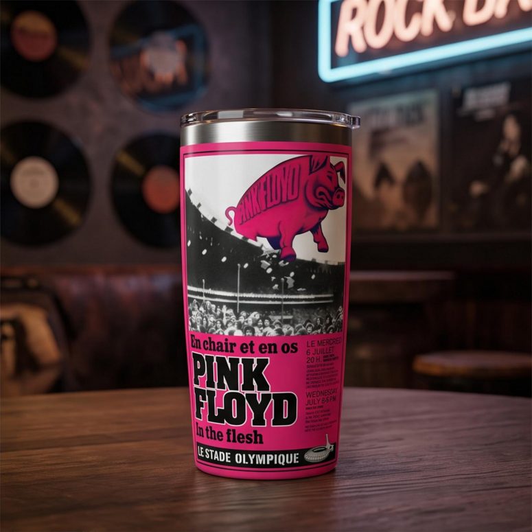 Pink Floyd Tumbler - En Chair Et En Os Le Stade Olympique In The Flesh Concert Pink Floyd Tumbler - En Chair Et En Os Le Stade Olympique In The Flesh Concert