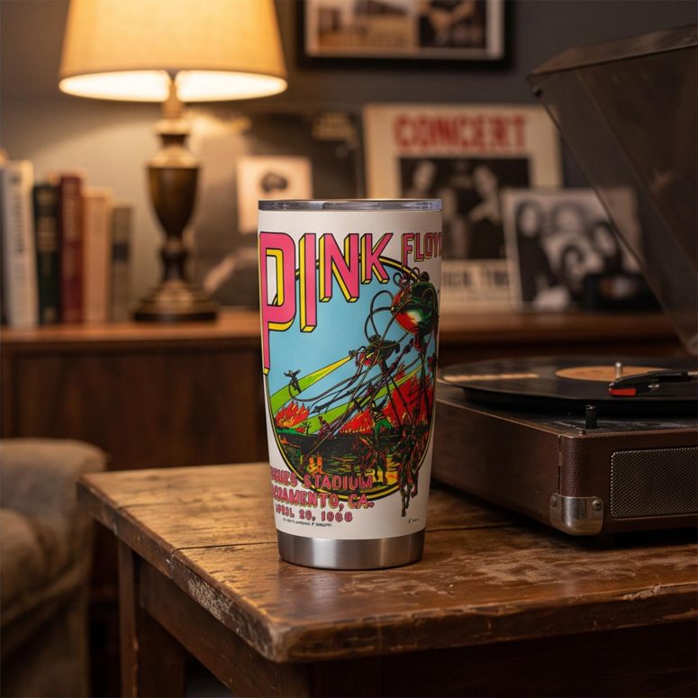 Pink Floyd Tumbler - Hughes Stadium Sacramento Concert Pink Floyd Tumbler - Hughes Stadium Sacramento Concert