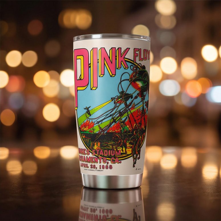Pink Floyd Tumbler - Hughes Stadium Sacramento Concert Pink Floyd Tumbler - Hughes Stadium Sacramento Concert