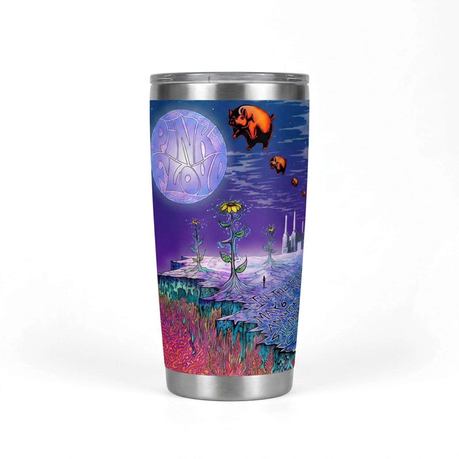 Pink Floyd Tumbler - In The Flesh Tour 1977 Anaheim Stadium LA CA Pink Floyd Tumbler - In The Flesh Tour 1977 Anaheim Stadium LA CA
