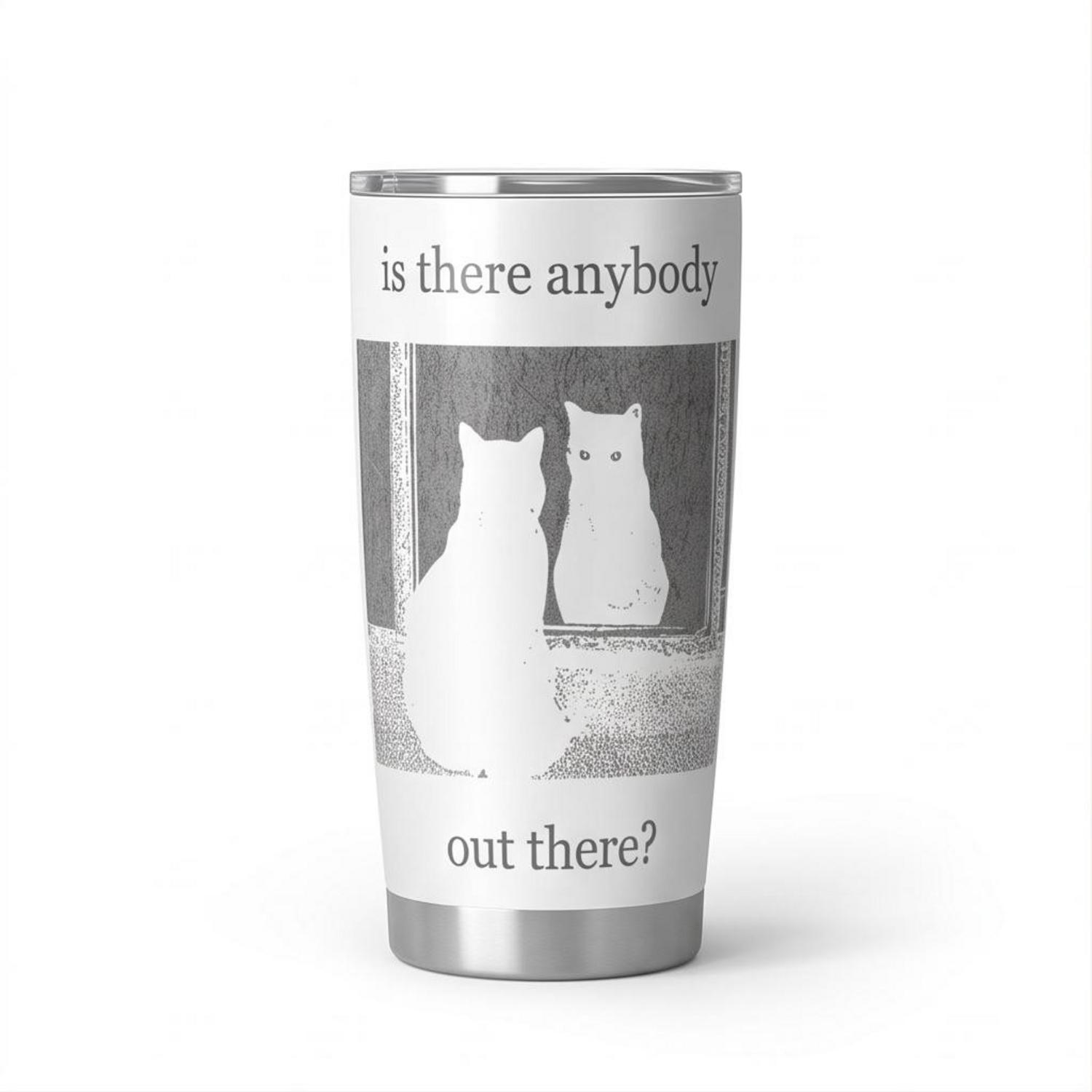 Pink Floyd Tumbler - Is There Any Body Out There Funny Witchy Cat Pink Floyd Tumbler - Is There Any Body Out There Funny Witchy Cat