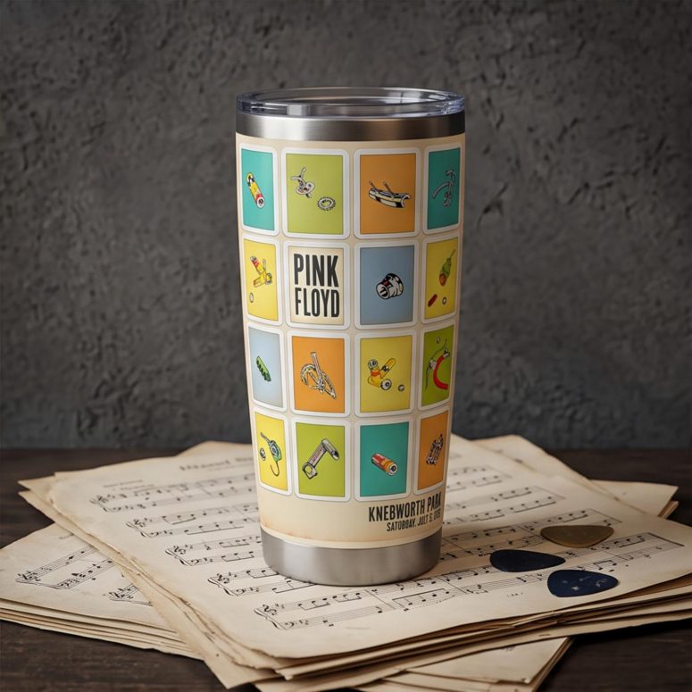 Pink Floyd Tumbler - Knebworth Park Bicycle Parts 1975 Pink Floyd Tumbler - Knebworth Park Bicycle Parts 1975