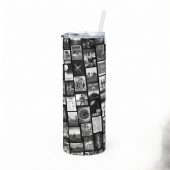 Pink Floyd Tumbler - Pink Floyd Artwork Poster Collage Black White