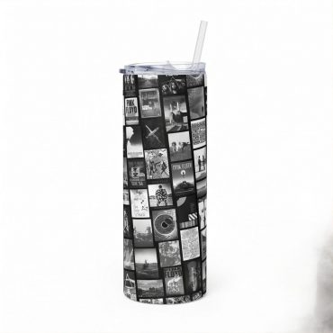 Pink Floyd Tumbler - Pink Floyd Artwork Poster Collage Black White