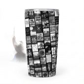 Pink Floyd Tumbler - Pink Floyd Artwork Poster Collage Black White