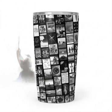 Pink Floyd Tumbler - Pink Floyd Artwork Poster Collage Black White