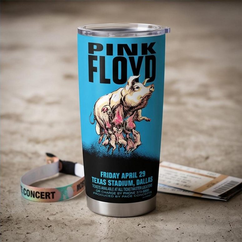 Pink Floyd Tumbler - Pink Floyd Dallas Texas 1994 Concert Pink Floyd Tumbler - Pink Floyd Dallas Texas 1994 Concert
