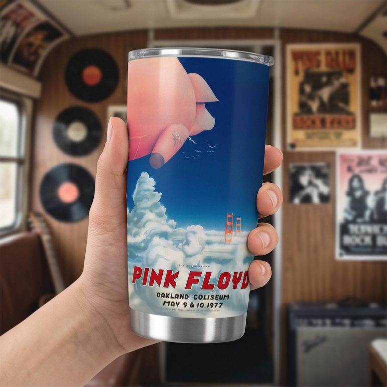 Pink Floyd Tumbler - Pink Floyd Oakland Coliseum Poster Pink Floyd Tumbler - Pink Floyd Oakland Coliseum Poster