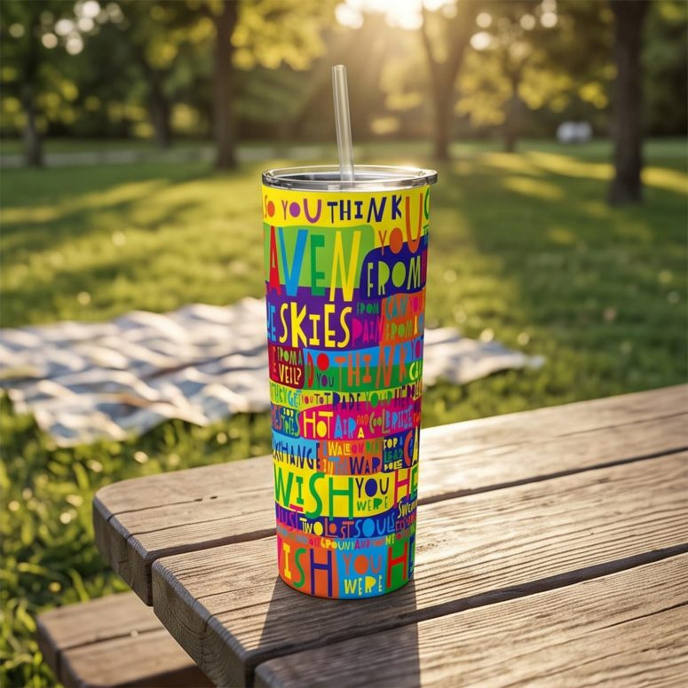 Pink Floyd Tumbler - Pink Floyd Wish You Were Here Limited Edition Art Print Signed LyricArt