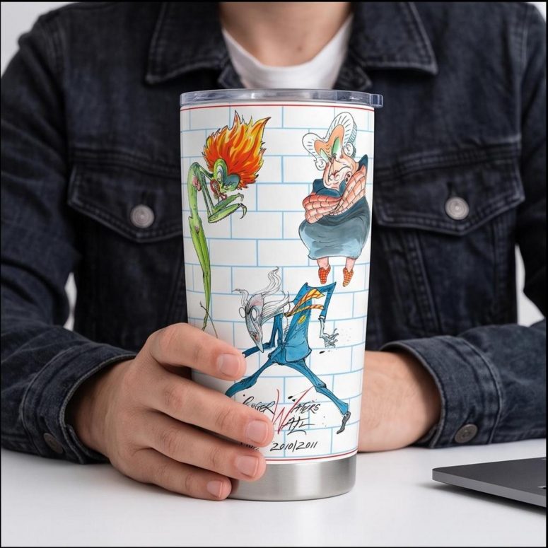 Pink Floyd Tumbler - Roger Waters special tour print The Wall