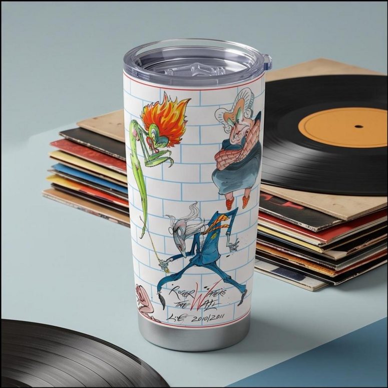 Pink Floyd Tumbler - Roger Waters special tour print The Wall