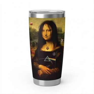 Pink Floyd Tumbler - TDSOTM Vinyl Disk Animals Atom Heart Mother Monalisa Parody Pink Floyd Tumbler - TDSOTM Vinyl Disk Animals Atom Heart Mother Monalisa Parody