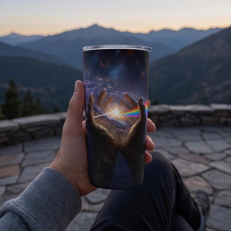 Pink Floyd Tumbler - The Center Of The Universe DSOTM Pink Floyd Tumbler - The Center Of The Universe DSOTM