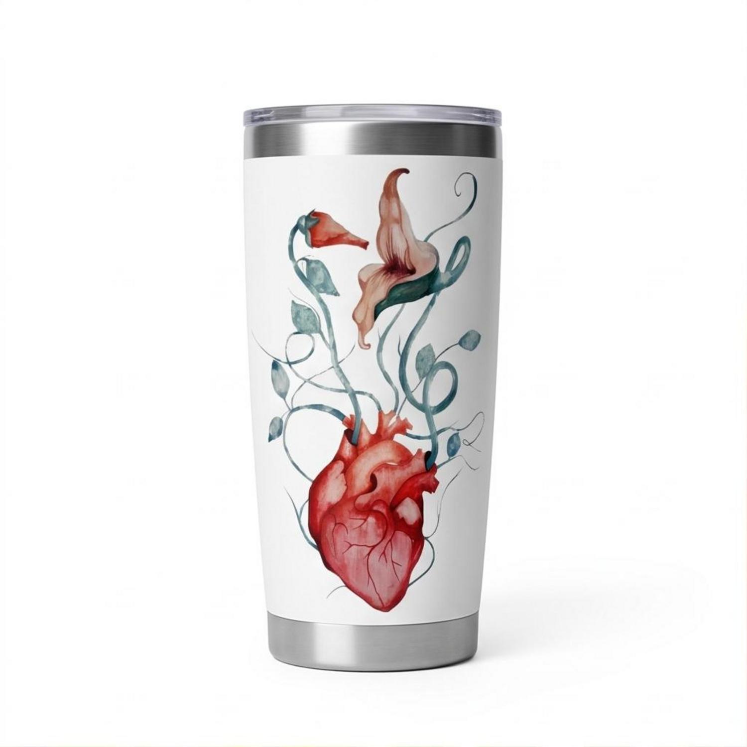 Pink Floyd Tumbler - The Wall Flower Heart What shall we do now Pink Floyd Tumbler - The Wall Flower Heart What shall we do now