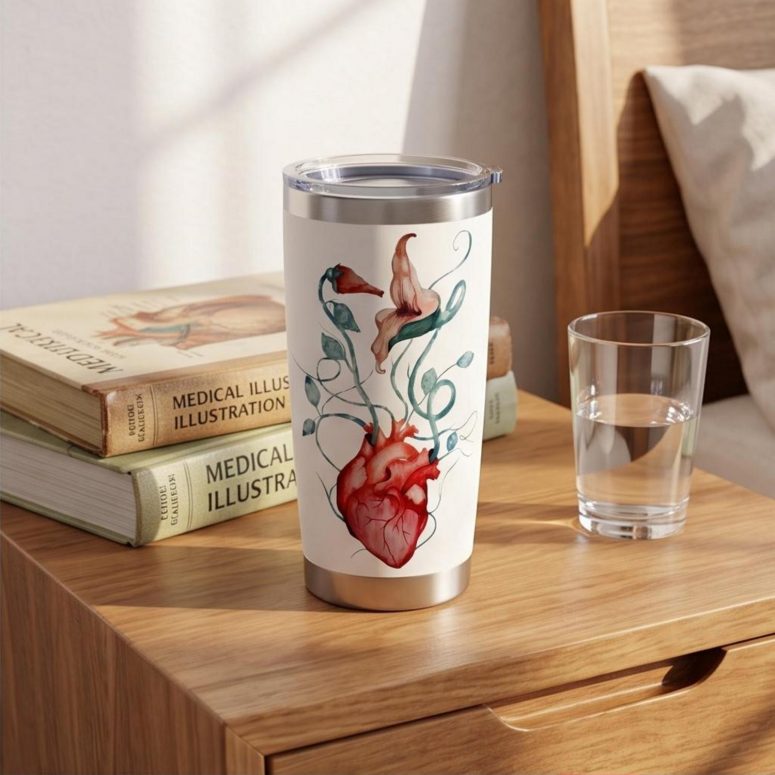 Pink Floyd Tumbler - The Wall Flower Heart What shall we do now Pink Floyd Tumbler - The Wall Flower Heart What shall we do now