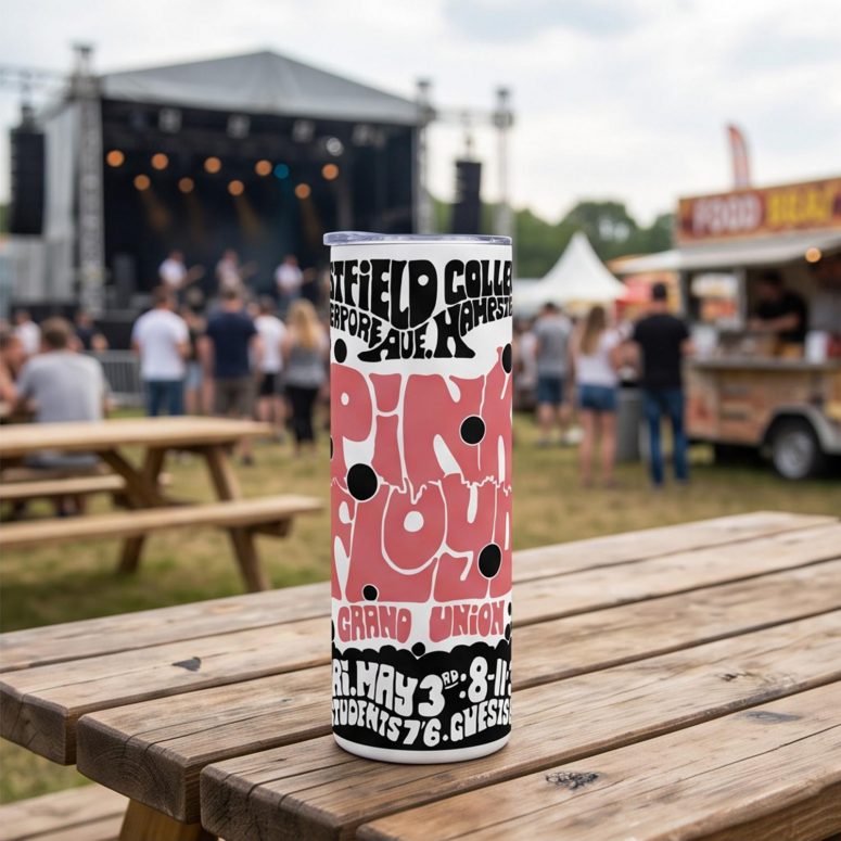 Pink Floyd Tumbler - Westfield College Hampstead Concert 1968