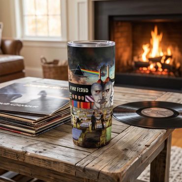 Pink Floyd Tumbler - Wish You Were Here Dark Side Of The Moon Pink Floyd The Wall Division Bell Animals