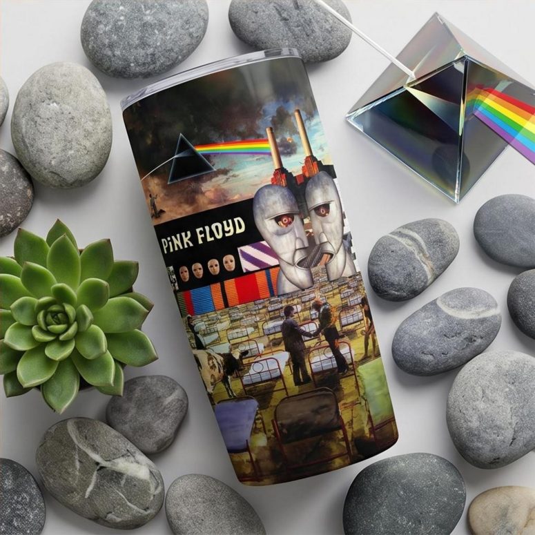 Pink Floyd Tumbler - Wish You Were Here Dark Side Of The Moon Pink Floyd The Wall Division Bell Animals