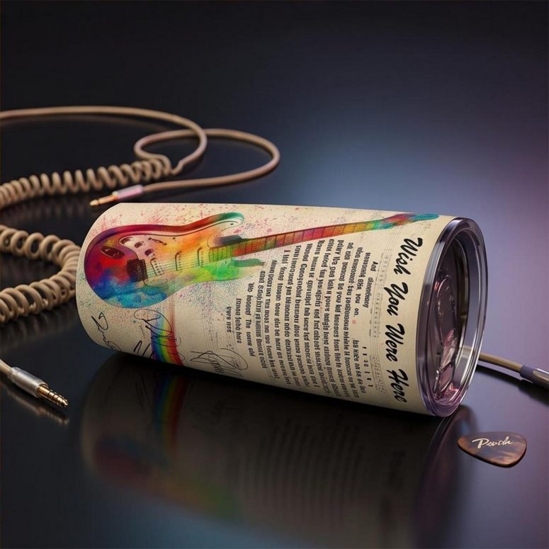 Pink Floyd Tumbler - Wish You Were Here Pink Floyd Sign Guitar Pink Floyd Tumbler - Wish You Were Here Pink Floyd Sign Guitar