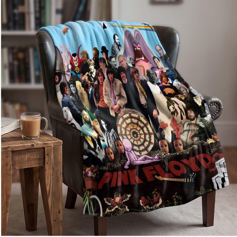 Pink Floyd Velveteen Plush Blanket - All In All, They’re Just Bricks From The Wall Pink Floyd Velveteen Plush Blanket - All In All, They’re Just Bricks From The Wall