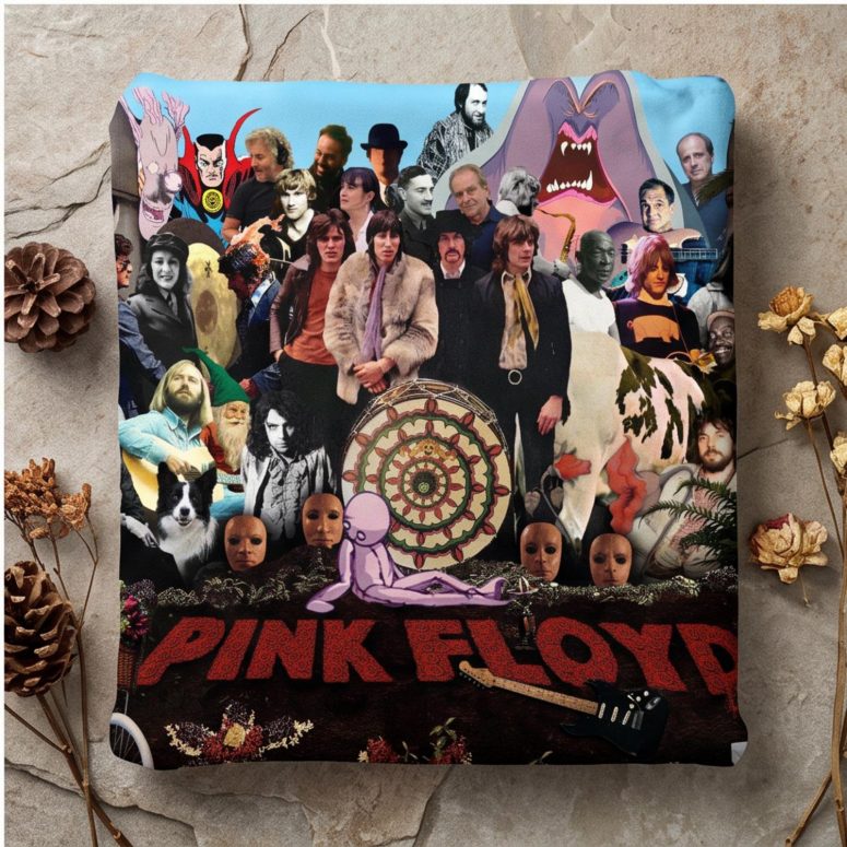 Pink Floyd Velveteen Plush Blanket - All In All, They’re Just Bricks From The Wall Pink Floyd Velveteen Plush Blanket - All In All, They’re Just Bricks From The Wall