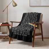 Pink Floyd Velveteen Plush Blanket - All that you touch and all that you see Eclipse Lyrics