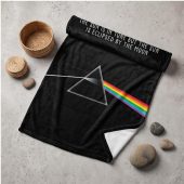 Pink Floyd Velveteen Plush Blanket - All that you touch and all that you see Eclipse Lyrics