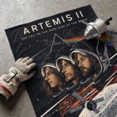 Pink Floyd Velveteen Plush Blanket - Artemis II See You On The Dark Side Of The Moon Pink Floyd Velveteen Plush Blanket - Artemis II See You On The Dark Side Of The Moon
