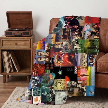 Pink Floyd Velveteen Plush Blanket - Collage Albums
