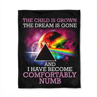 Pink Floyd Velveteen Plush Blanket - Comfortably Numb The Child Is Grown The Dream Is Gone Pink Floyd Velveteen Plush Blanket - Comfortably Numb The Child Is Grown The Dream Is Gone