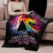 Pink Floyd Velveteen Plush Blanket - Comfortably Numb The Child Is Grown The Dream Is Gone