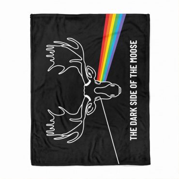 Pink Floyd Velveteen Plush Blanket - Dark Side Of The Moose