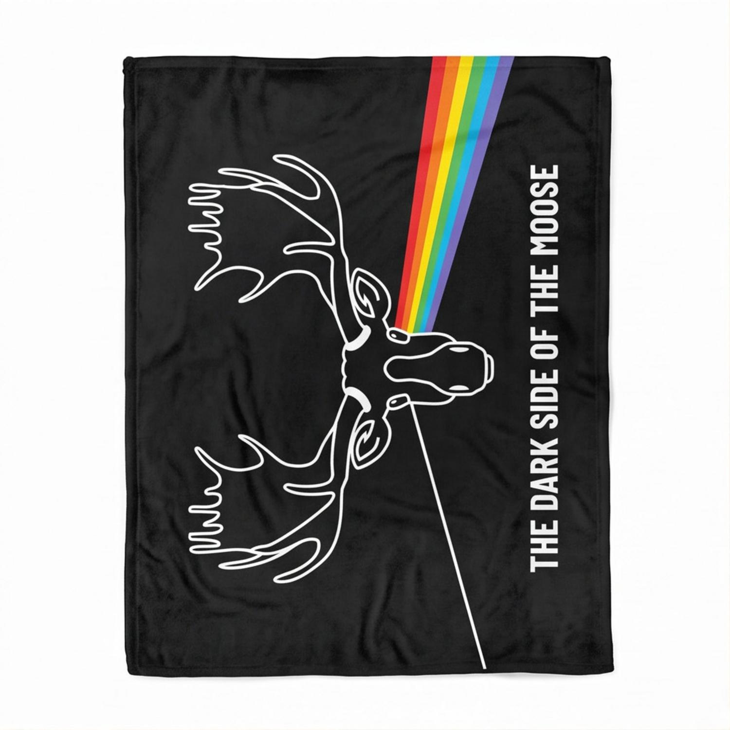 Pink Floyd Velveteen Plush Blanket - Dark Side Of The Moose Pink Floyd Velveteen Plush Blanket - Dark Side Of The Moose