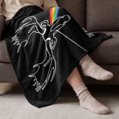 Pink Floyd Velveteen Plush Blanket - Dark Side Of The Moose Pink Floyd Velveteen Plush Blanket - Dark Side Of The Moose