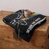 Pink Floyd Velveteen Plush Blanket - Dark Side Of The Moose Pink Floyd Velveteen Plush Blanket - Dark Side Of The Moose