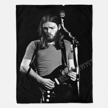 Pink Floyd Velveteen Plush Blanket - David Gilmour Live In Concert 1974 Pink Floyd Velveteen Plush Blanket - David Gilmour Live In Concert 1974